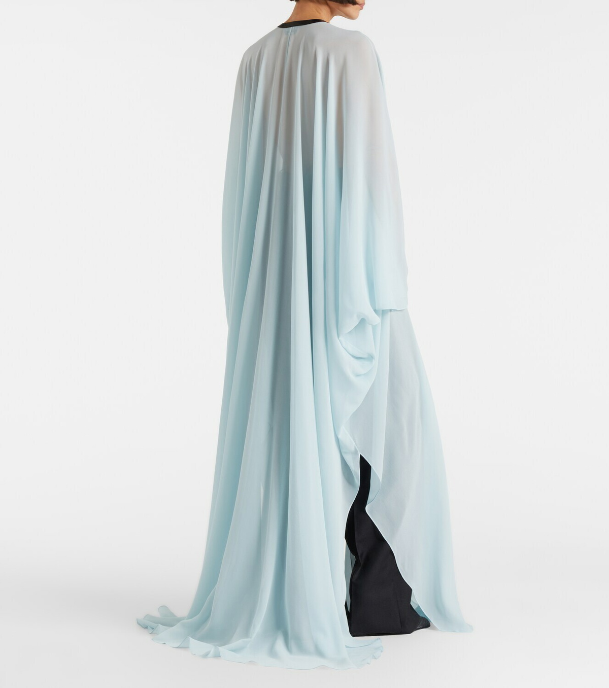 Tom Ford Leather-trimmed silk kaftan