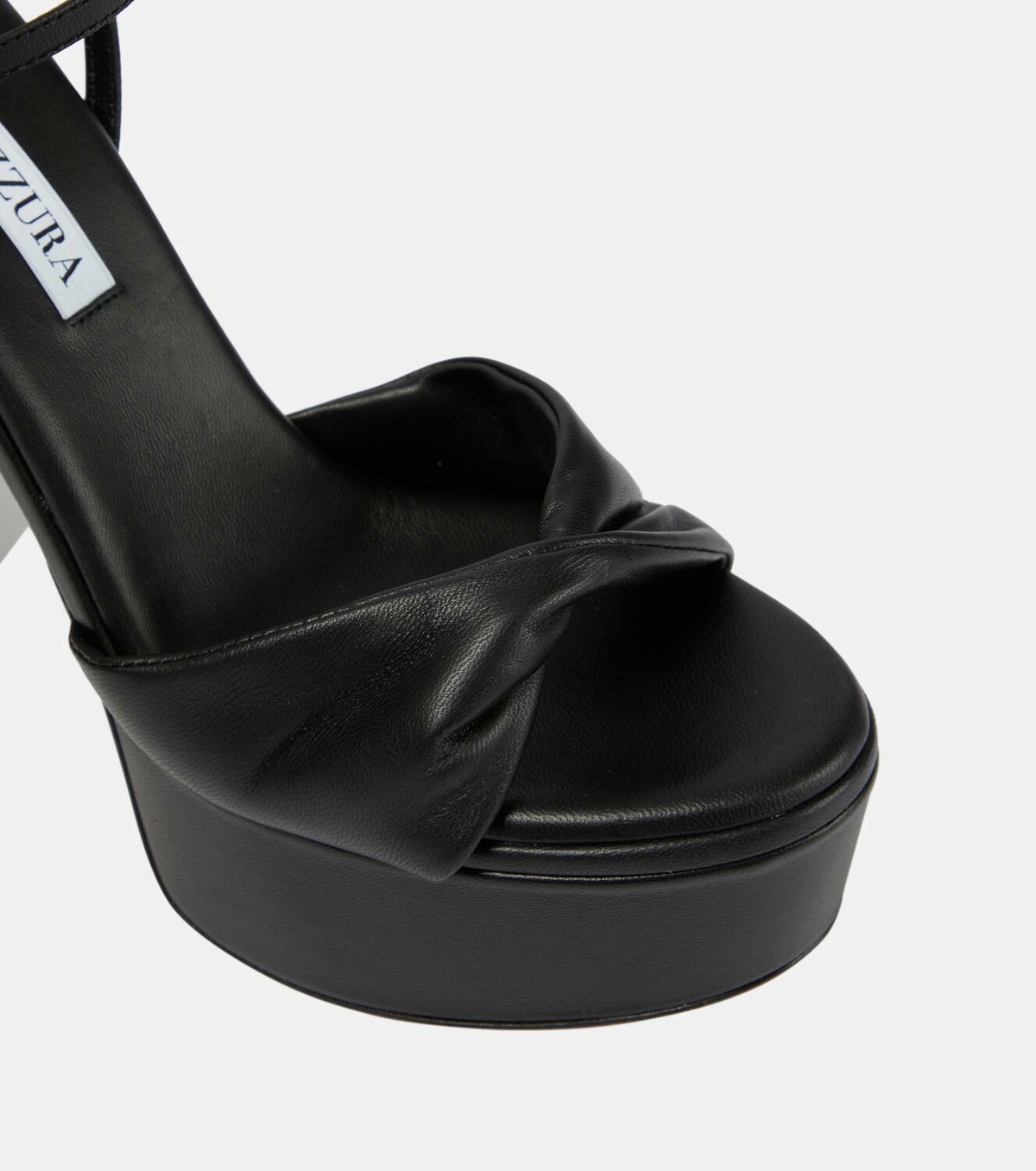 Aquazzura Twist Plateau 120 leather platform sandals