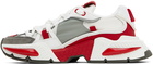 Dolce & Gabbana White & Red Airmaster Sneakers