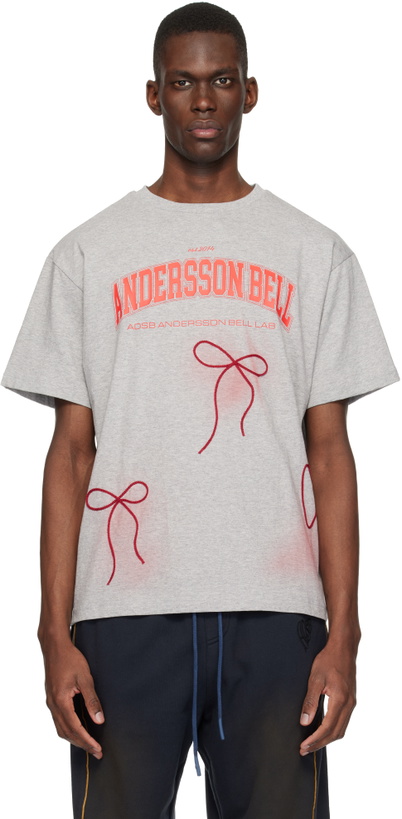 Photo: Andersson Bell Gray Ribbon Embroidery Spray T-shirt
