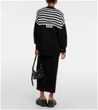 Givenchy 4G striped wool and cotton-blend cardigan