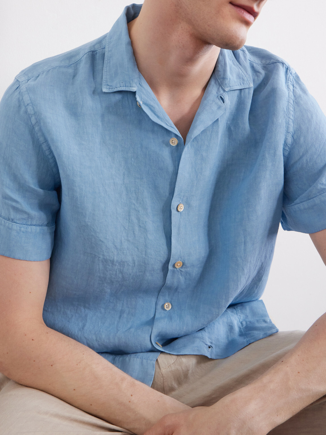 Boglioli - Linen Shirt - Blue