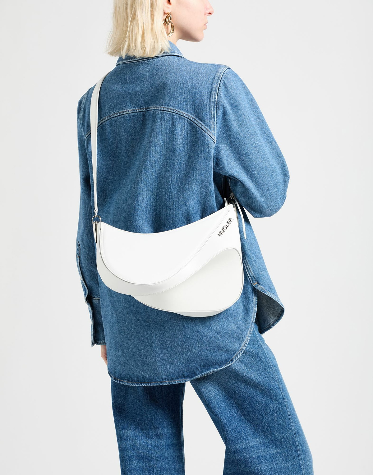 Mugler Womens Cross-body bag in White
