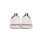 Thom Browne White Straight Toe Cap Sneakers