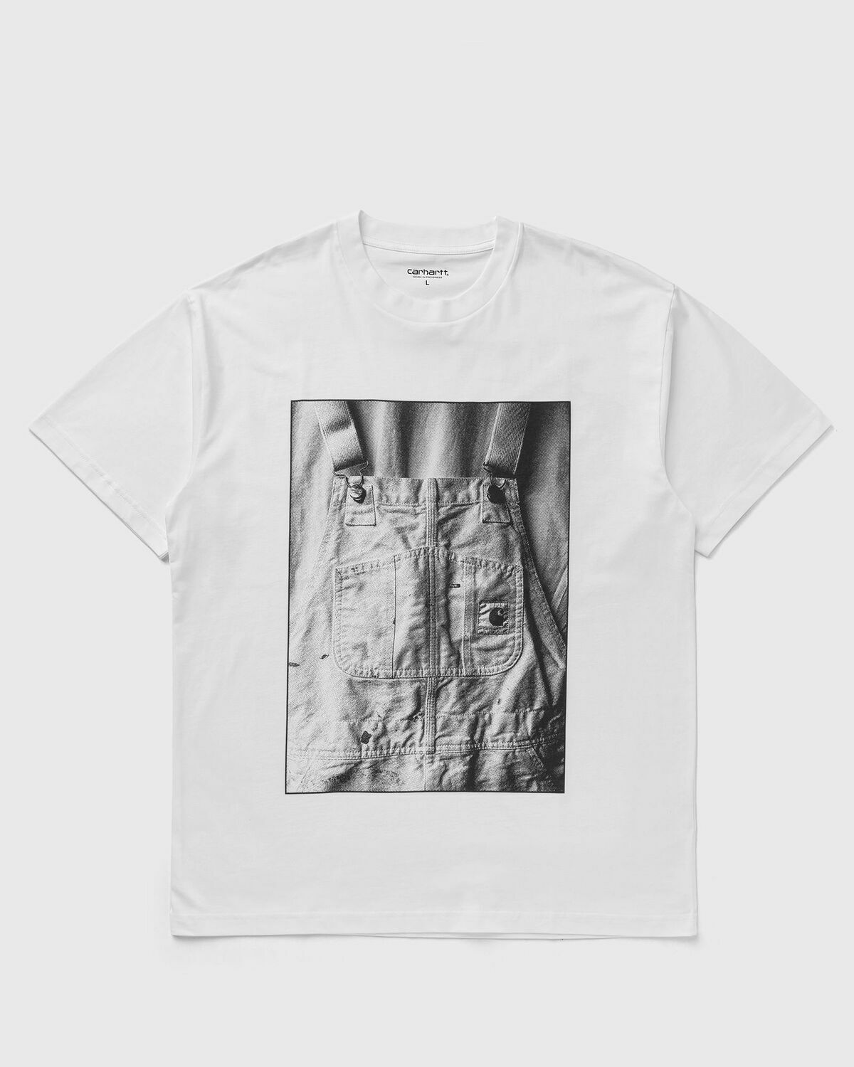 Carhartt Wip S/S Bib Overall Tee White Shortsleeves