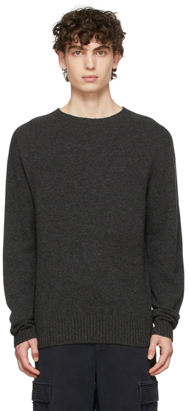 Photo: Officine Générale Grey Wool Seamless Sweater
