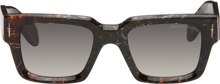 Photo: Cutler and Gross Brown & Black The Great Frog Edition Titan Square Sunglasses