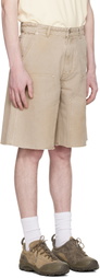 COOR Beige Over Dyed Bermuda Double Knee Shorts