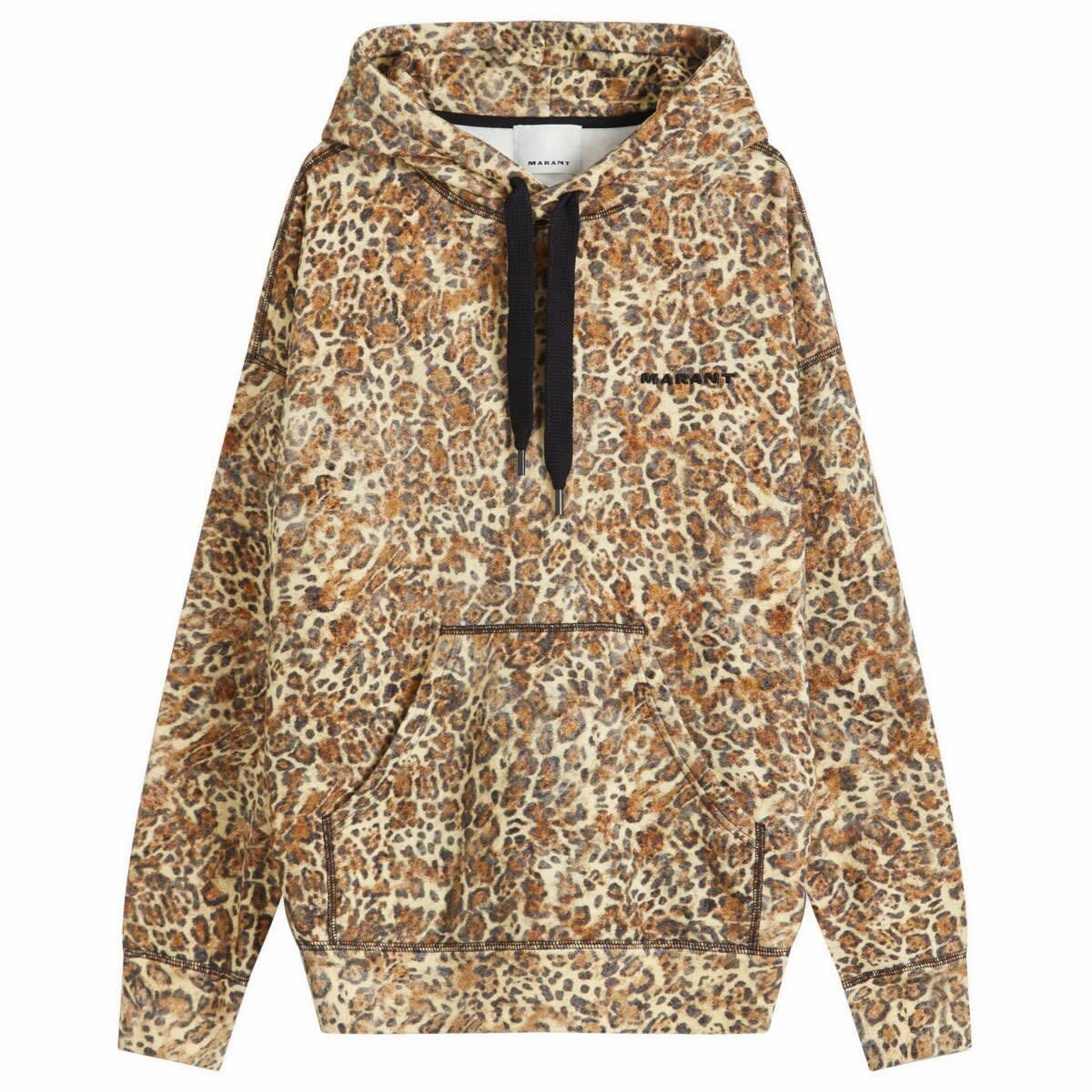 Isabel Marant Men's Print Hoodie in Leopard