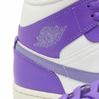Air Jordan Women's 1 Mid W Sneakers in Action Grape/Purple