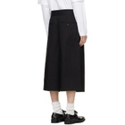 Simone Rocha Black Peeling Waist Wide Leg Shorts
