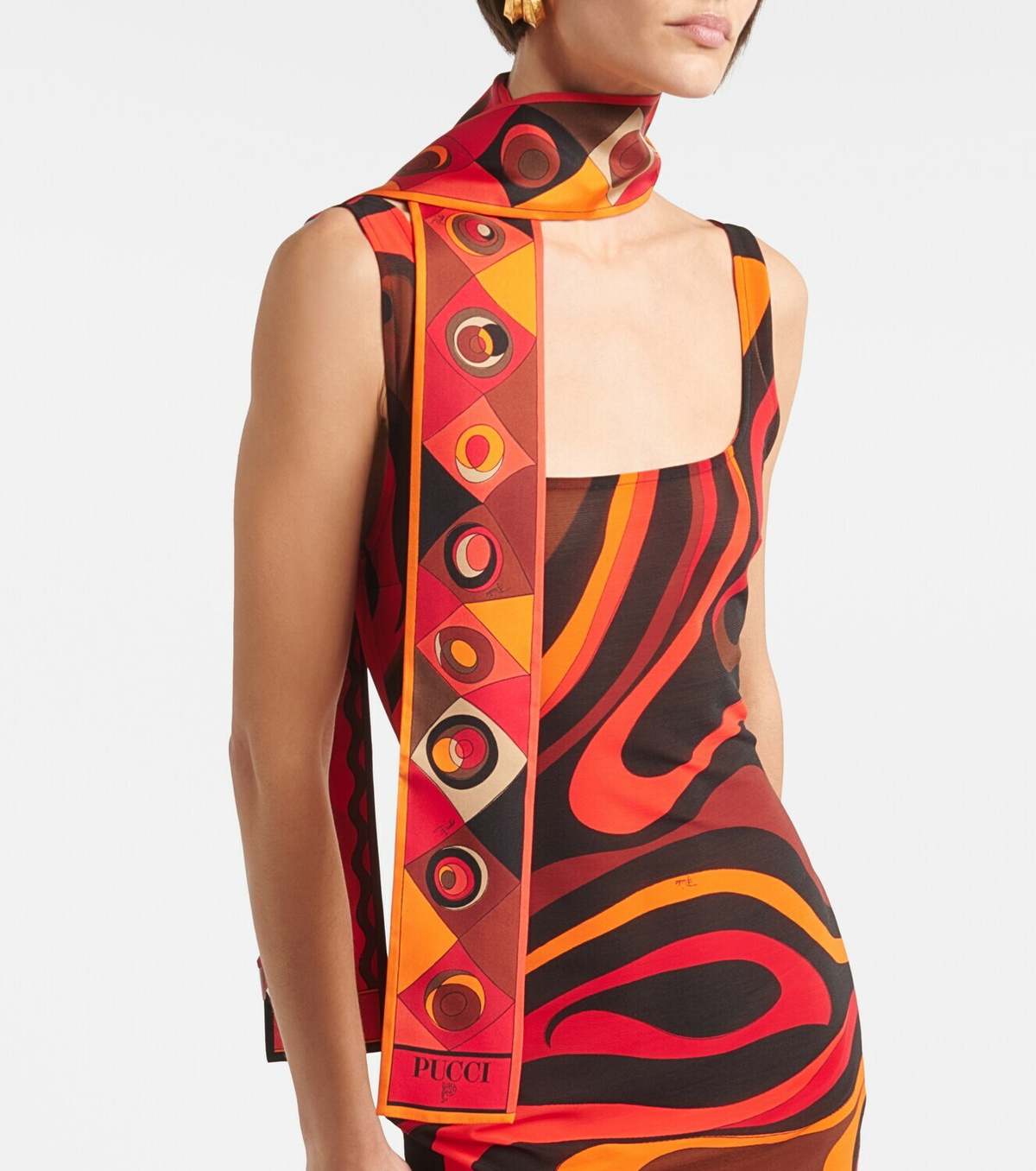 Pucci Manuba silk twill scarf