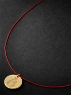 Duffy Jewellery - Initial 18-Karat Gold and Cord Necklace - Gold