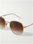 Ray-Ban - Round-Frame Gold-Tone Sunglasses
