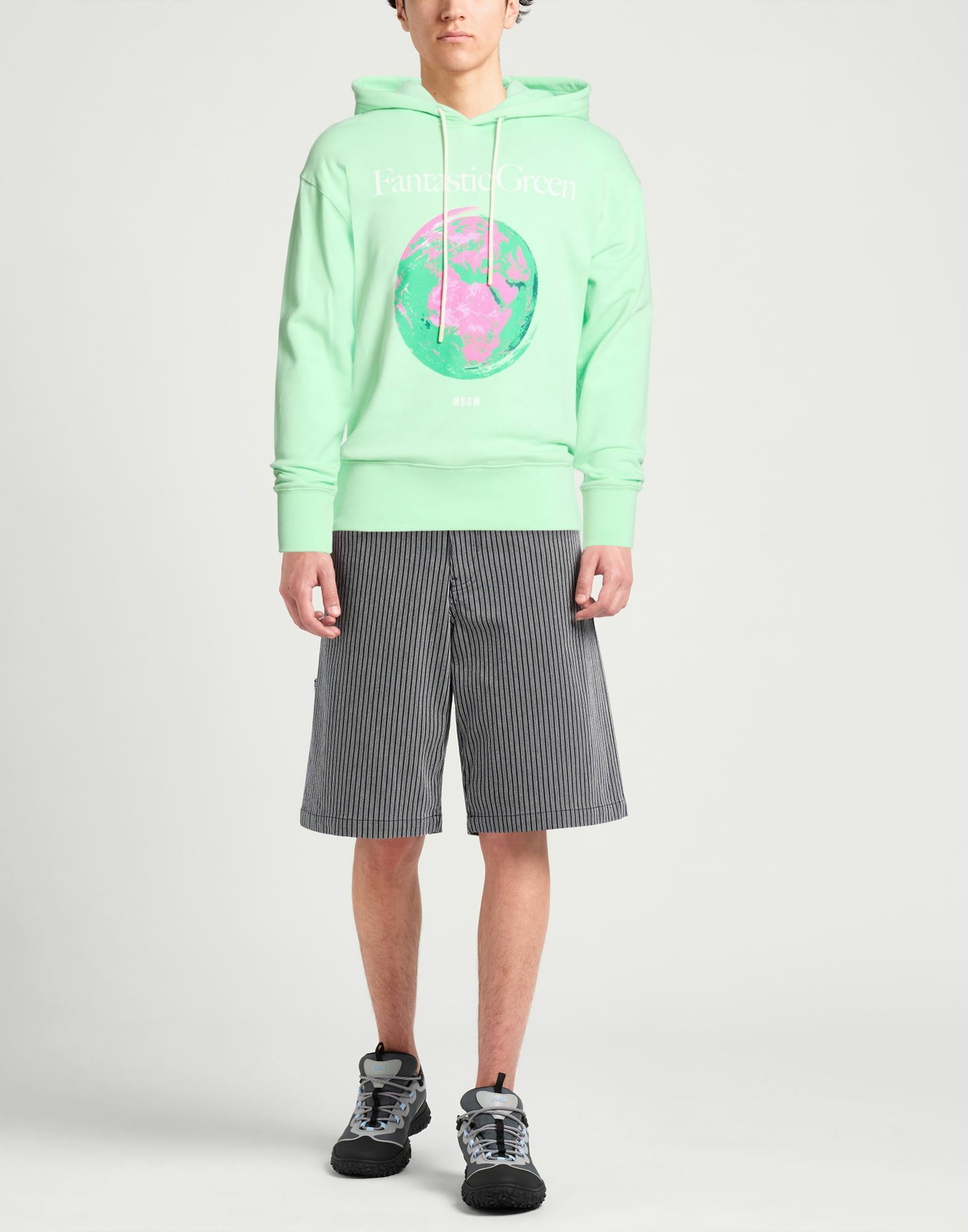 Msgm Mens Sweatshirt Light in Green