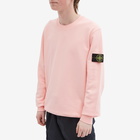 Stone Island Men's Garment Dyed Crew Neck Sweat in Pink