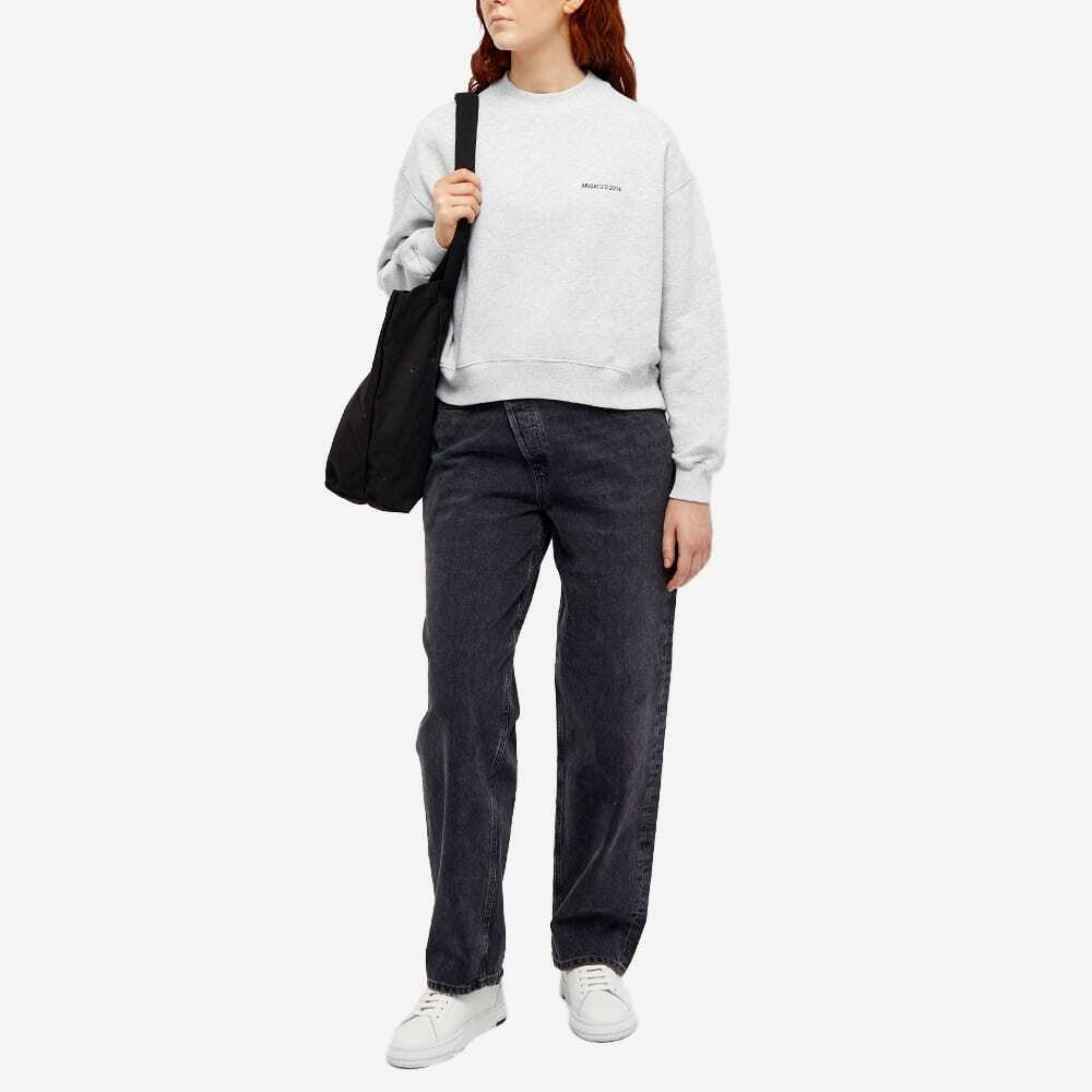 Axel Arigato Women s Monogram Sweat in Grey Melange Axel Arigato