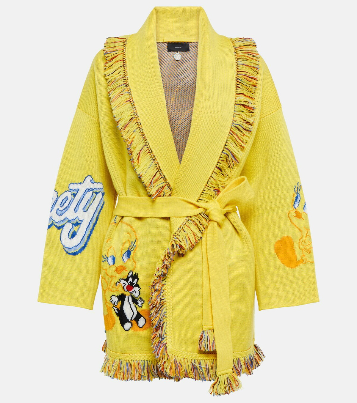 Alanui - x Looney Tunes Tweety Icon wool jacquard cardigan