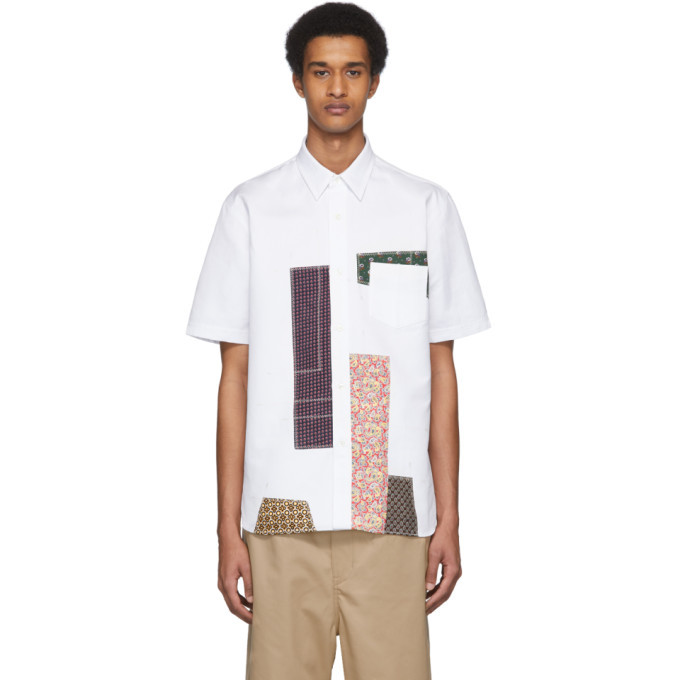 Photo: Junya Watanabe White Multi Patchwork Shirt