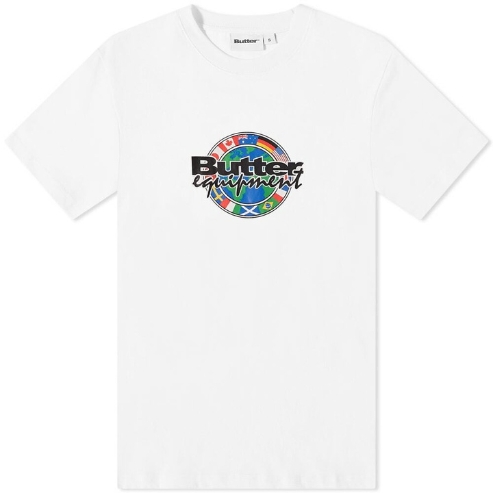 Photo: Butter Goods Men's Global Equipment T-Shirt in White