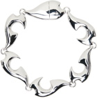 Bottega Veneta Silver Sharp Bracelet