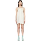 Maison Margiela Off-White Taped Slip Minidress