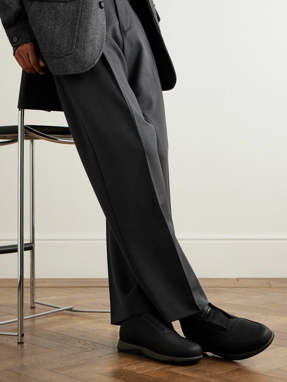 Berluti - Échappée Leather Slip-On Desert Boots - Black