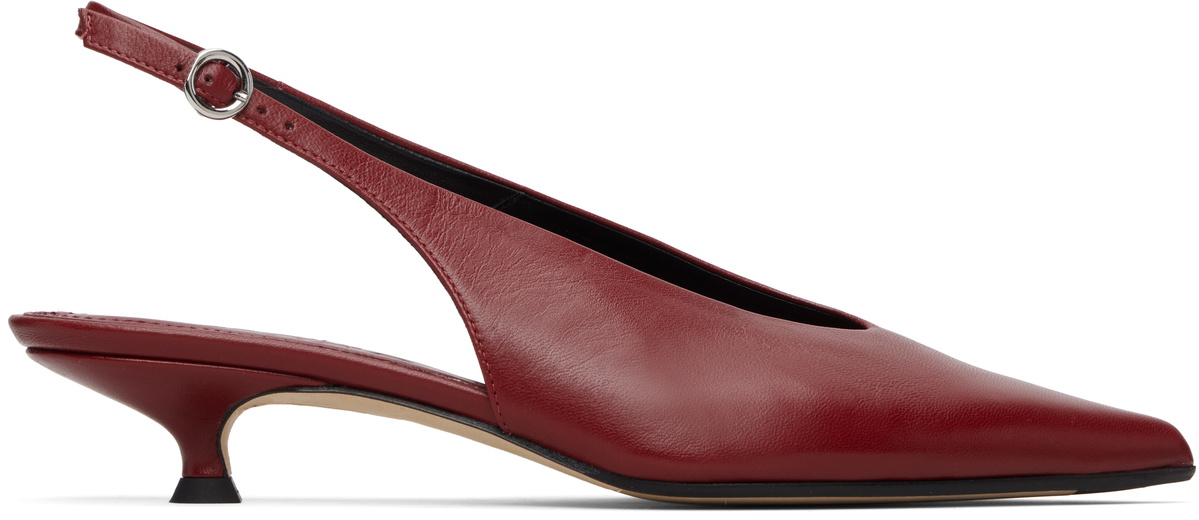 Aeyde Red Camila Heels