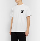 Stüssy - Printed Cotton-Jersey T-Shirt - White