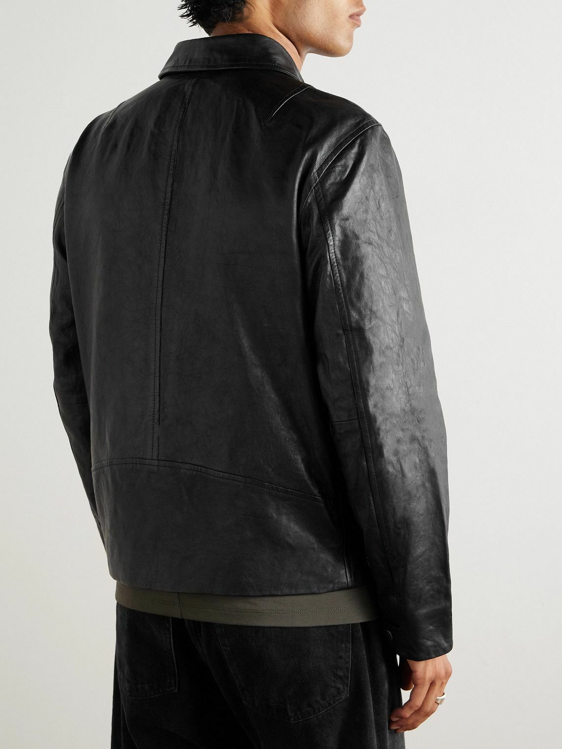 Rag & Bone - Melrose Textured-Leather Jacket - Black