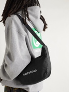 Balenciaga - Logo-Embroidered Shell Messenger Bag