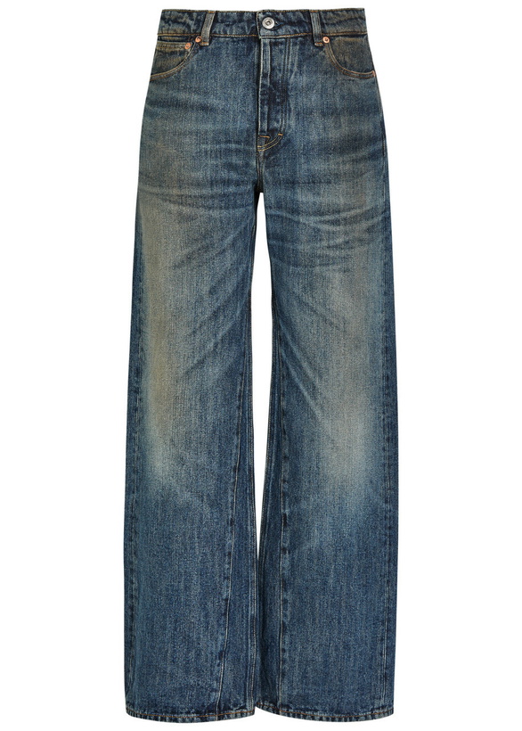 Photo: Our Legacy Treble Cut Wide-leg Denim Jeans Navy