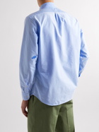 Baracuta - Slowboy Button-Down Collar Embroidered Cotton Oxford Shirt - Blue