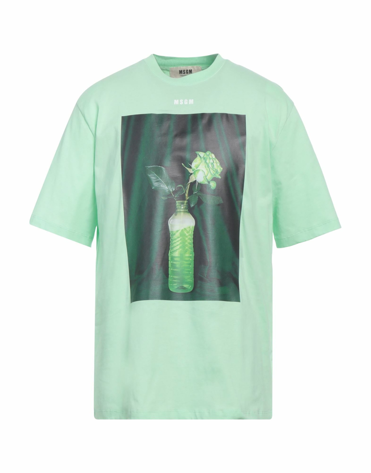 Msgm Mens T-shirt Light in Green