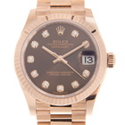 Rolex Datejust 31 Chocolate Diamond Dial Ladies 18kt Everose Gold President Watch 278275CHDP