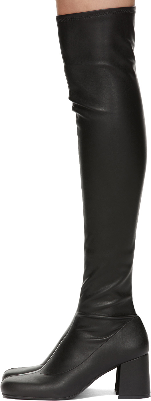 Simon Miller Black Vegan Leather Mojo Tall Boots Simon Miller