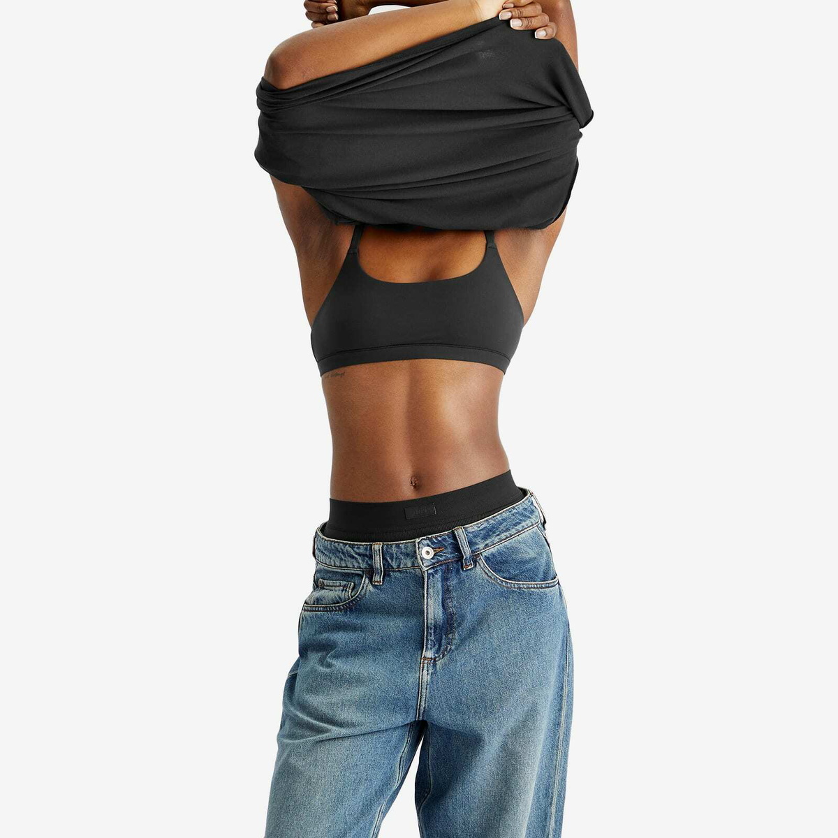 SKIMS Women's Fits Everybody Scoop Bralette in Onyx