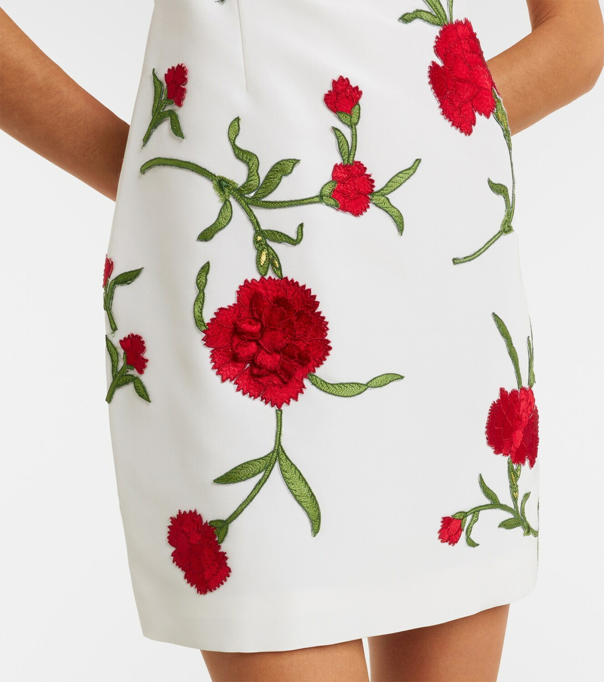 Carolina Herrera Floral silk minidress
