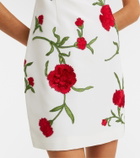 Carolina Herrera Floral silk minidress