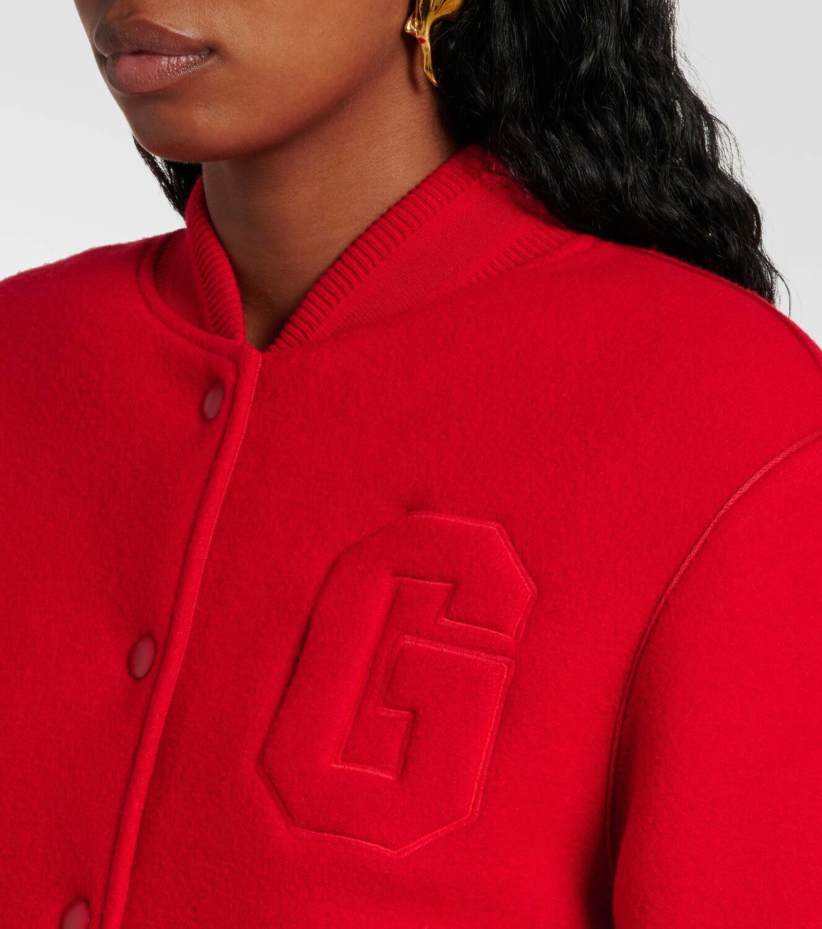 Givenchy Cropped wool varsity jacket Givenchy