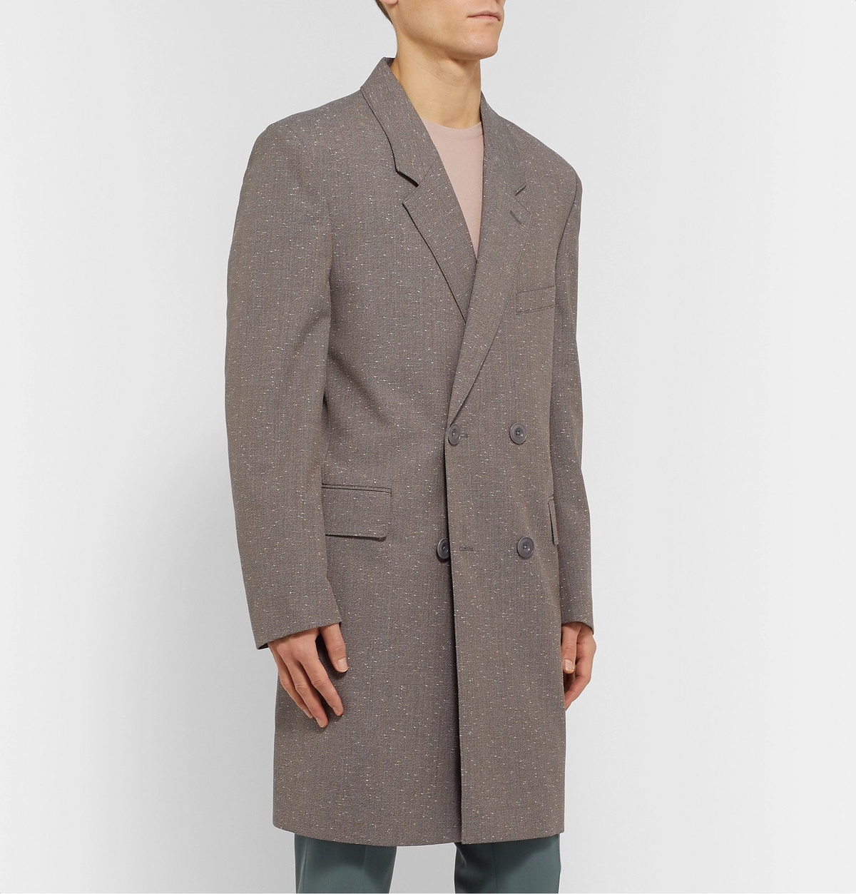Leclair Tailored Cotton Blend Overcoat - Black