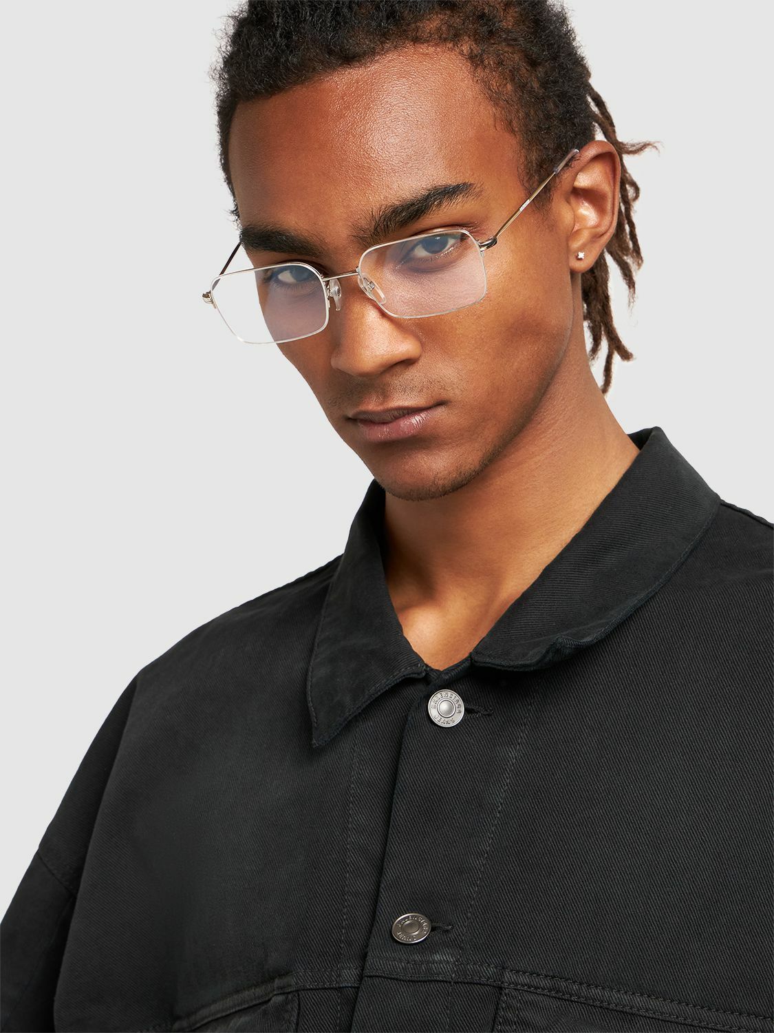 Balenciaga Invisible Rectangle サングラス で シルバー Balenciaga - Invisible Rectangle Sunglasses - Silver