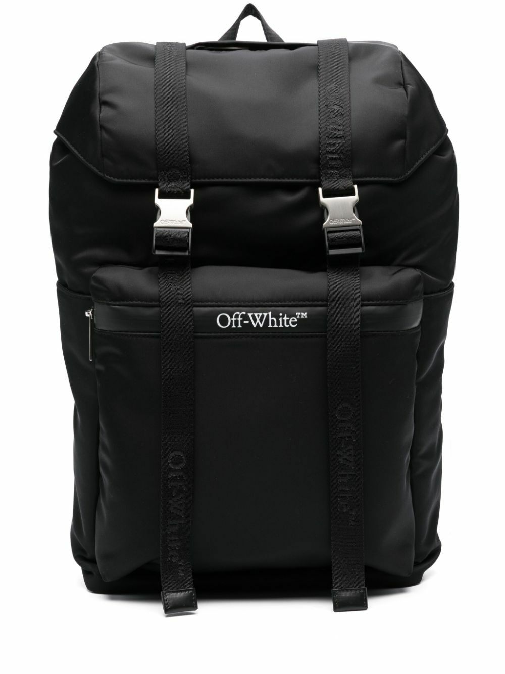 Off-White Black Outdoor Hike Baseball Backpack Off-White