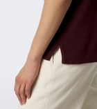 Saman Amel David cashmere and silk polo shirt