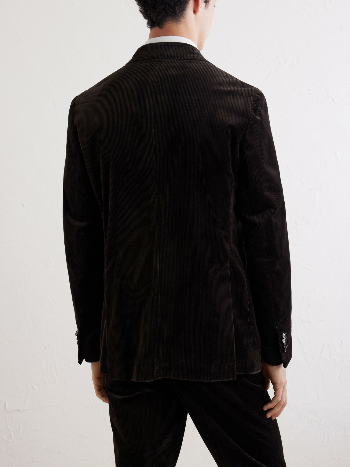 De Petrillo - Forcella Cotton-Blend Corduroy Suit Jacket - Brown
