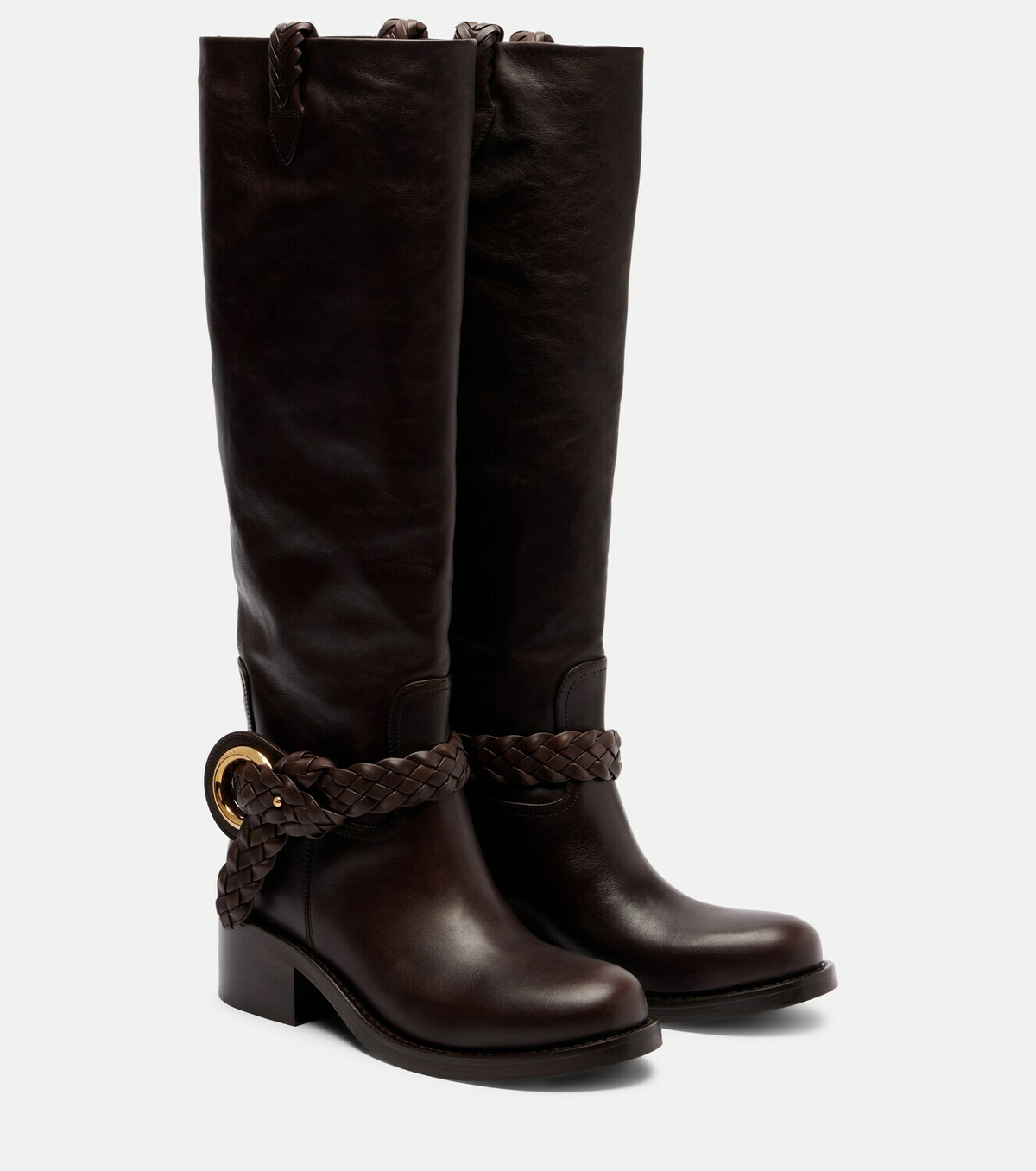Zimmermann Helix 40 leather knee-high boots