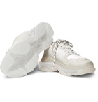 Balenciaga - Triple S Clear Sole Mesh, Nubuck and Leather Sneakers - Men - White