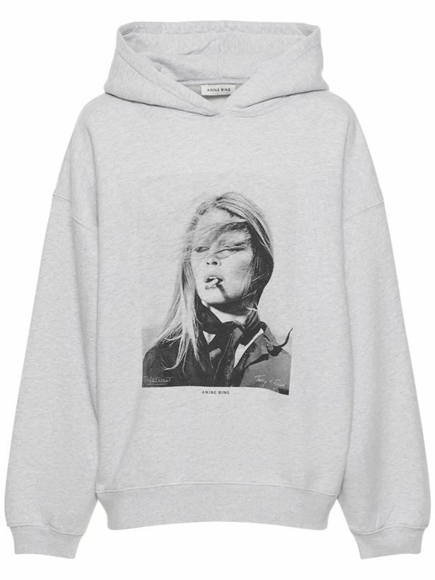 Photo: ANINE BING - Harvey Printed Cotton Hoodie