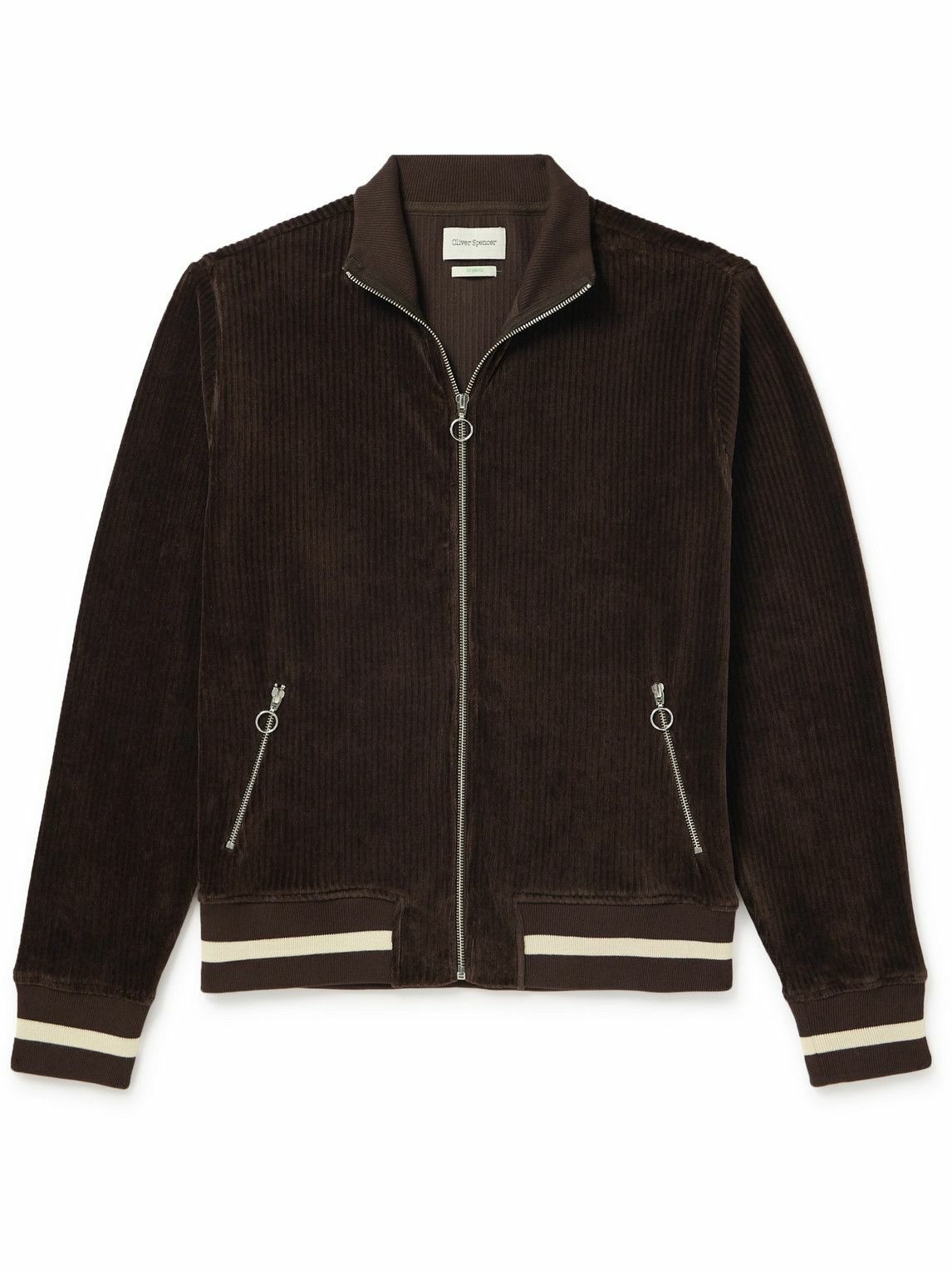 Oliver Spencer - Calstock Organic Cotton-Blend Corduroy Track Jacket ...
