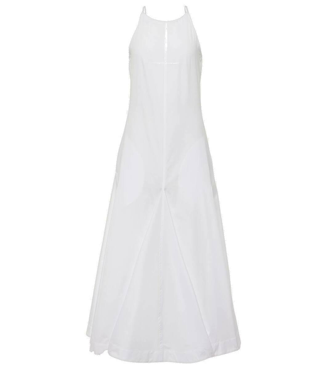 ワンピース SPORTMAX::maxi cactus poplin dress White:JP40[RESALE] Sportmax Cactus cotton poplin midi dress Sportmax